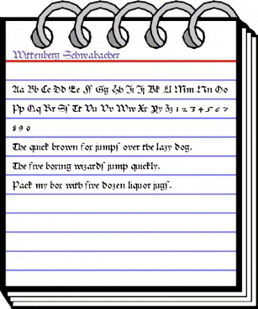 Wittenberg Schwabacher Regular animated font preview Wittenberg Schwabacher Regular animated font preview