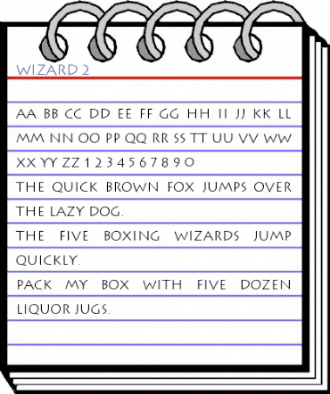 Wizard 2 Regular animated font preview