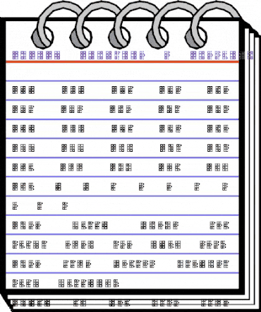 WLM Braille 4 Regular animated font preview WLM Braille 4 Regular animated font preview