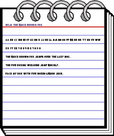 WLM The Quick Brown Fox Regular animated font preview WLM The Quick Brown Fox Regular animated font preview