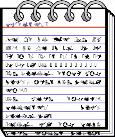 wmbirds1 Regular animated font preview wmbirds1 Regular animated font preview