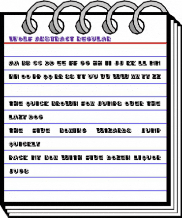 Wolf Abstract Regular animated font preview Wolf Abstract Regular animated font preview