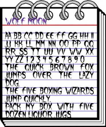 Wolf Moon Regular animated font preview Wolf Moon Regular animated font preview