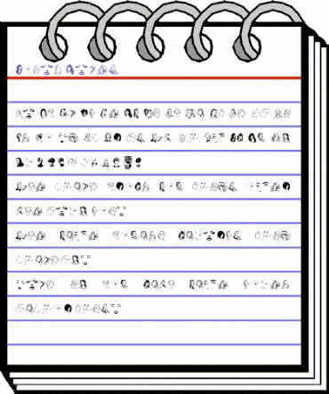 Woman Faces Regular animated font preview Woman Faces Regular animated font preview