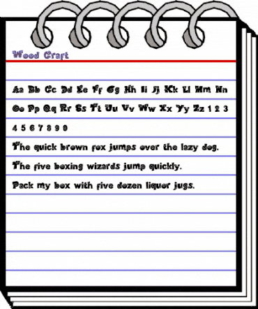 Wood Craft Regular animated font preview