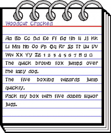 Woodcut-Cracked Normal animated font preview Woodcut-Cracked Normal animated font preview