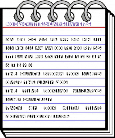 WoodcuttedCapsInvers Regular animated font preview