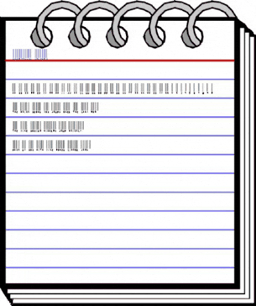 Woodcutter barcode Regular animated font preview Woodcutter barcode Regular animated font preview