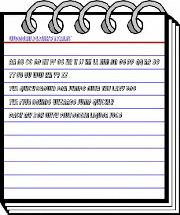 Wooden Planks Italic animated font preview Wooden Planks Italic animated font preview