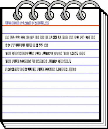 Wooden Planks Regular animated font preview Wooden Planks Regular animated font preview