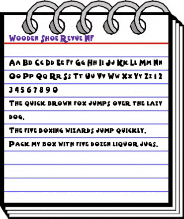 Wooden Shoe Revue NF Regular animated font preview Wooden Shoe Revue NF Regular animated font preview