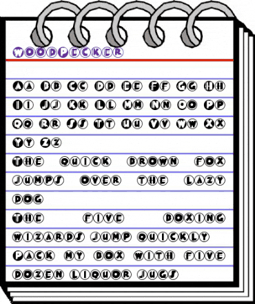 WoodPecker Regular animated font preview