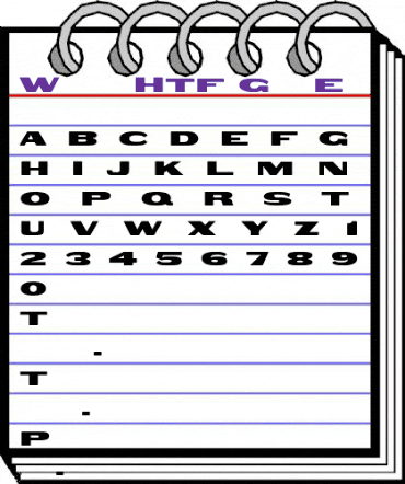 Woodtype-HTF-GothicExtended Regular animated font preview