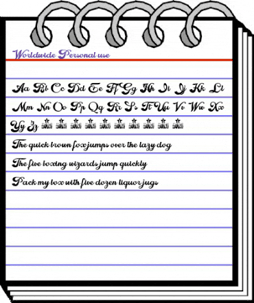 Worldwide Regular animated font preview