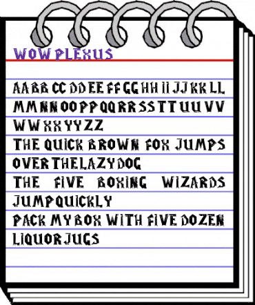 WoW-plexus Regular animated font preview WoW-plexus Regular animated font preview