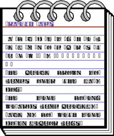 Wraith Caps Regular animated font preview