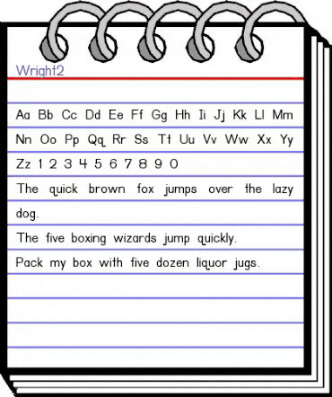Wright2 Regular animated font preview