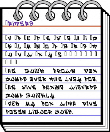 Writers Regular animated font preview Writers Regular animated font preview