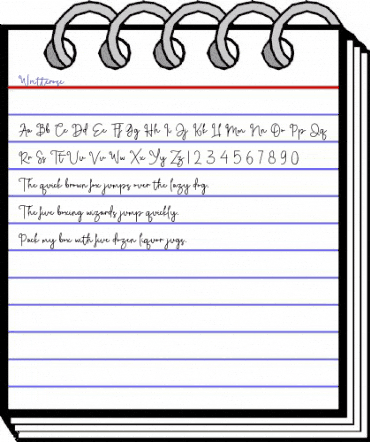 Writterose Regular animated font preview Writterose Regular animated font preview