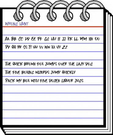 Wrong Hunt Regular animated font preview Wrong Hunt Regular animated font preview