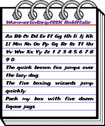 WummerlinScriptSSK BoldItalic animated font preview WummerlinScriptSSK BoldItalic animated font preview