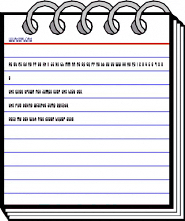 Wunderland Regular animated font preview Wunderland Regular animated font preview