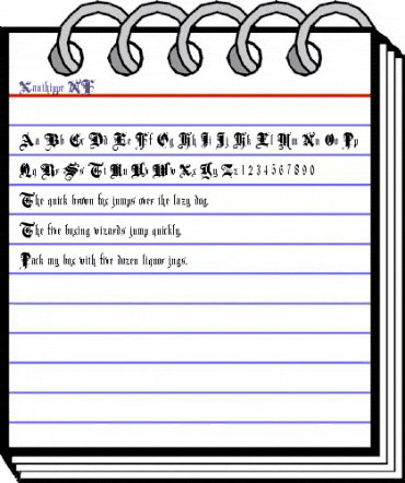 Xanthippe NF Regular animated font preview Xanthippe NF Regular animated font preview