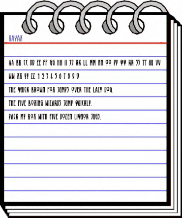 XAyax Regular animated font preview XAyax Regular animated font preview