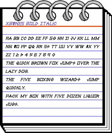 xBONES Bold Italic Bold Italic animated font preview xBONES Bold Italic Bold Italic animated font preview