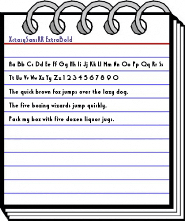 XctasySansRR ExtraBold Regular animated font preview XctasySansRR ExtraBold Regular animated font preview