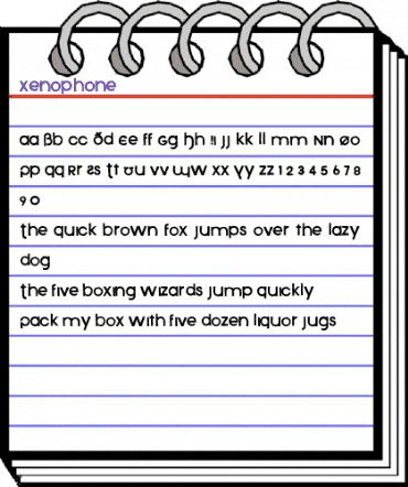 Xenophone Regular animated font preview Xenophone Regular animated font preview