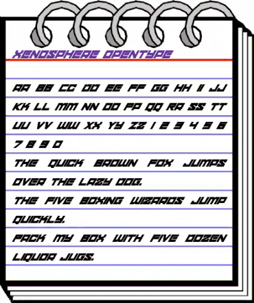 xenosphere Regular animated font preview xenosphere Regular animated font preview