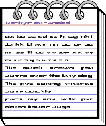 Xephyr Expanded Expanded animated font preview Xephyr Expanded Expanded animated font preview