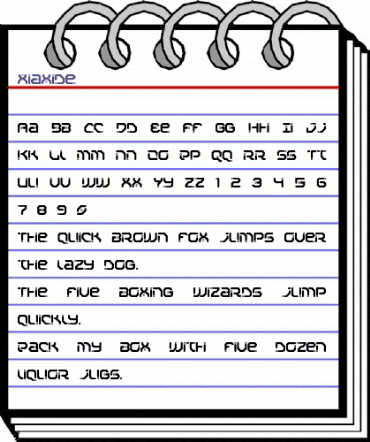 Xiaxide Regular animated font preview Xiaxide Regular animated font preview