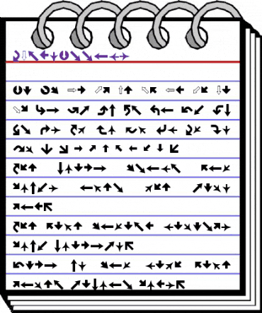 XIngyArrows Regular animated font preview XIngyArrows Regular animated font preview