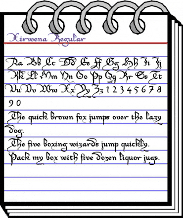 Xirwena Regular animated font preview Xirwena Regular animated font preview