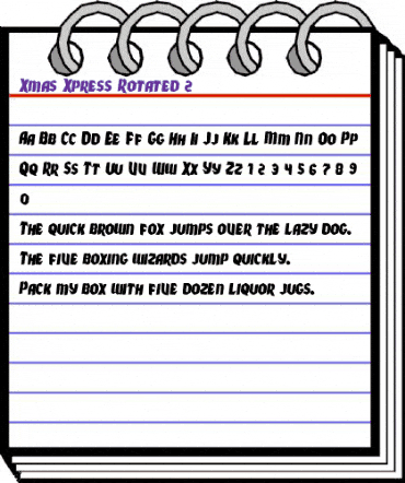 Xmas Xpress Rotated 2 Regular animated font preview Xmas Xpress Rotated 2 Regular animated font preview