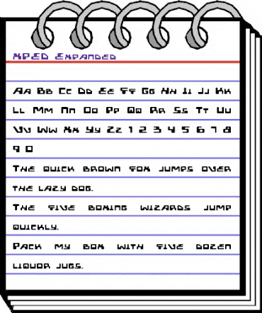 XPED Expanded Expanded animated font preview XPED Expanded Expanded animated font preview