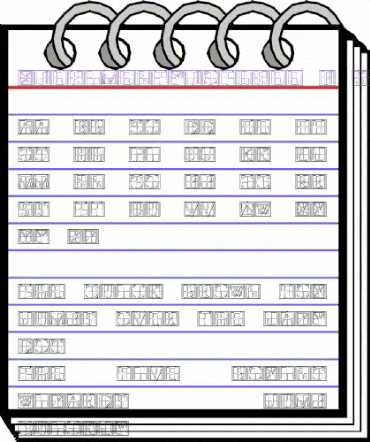 XperimentypoThree-B-Square Regular animated font preview