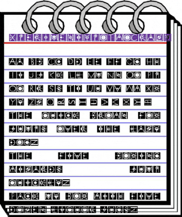 XperimentypoTwo Regular animated font preview XperimentypoTwo Regular animated font preview