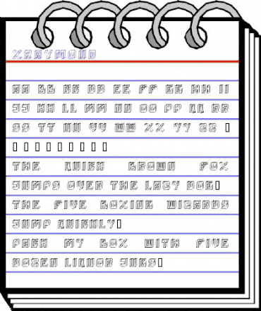 xraymond Regular animated font preview xraymond Regular animated font preview