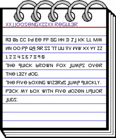 xxjjoosengx33xx regular animated font preview