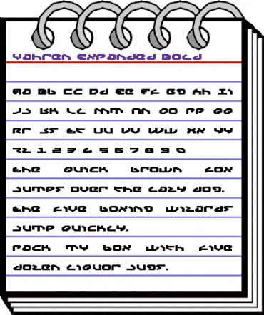 Yahren Expanded Bold Expanded Bold animated font preview Yahren Expanded Bold Expanded Bold animated font preview