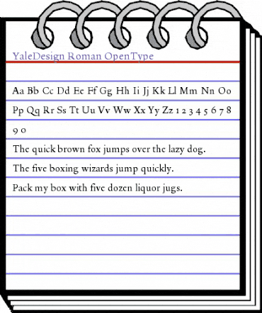 YaleDesign Roman animated font preview YaleDesign Roman animated font preview