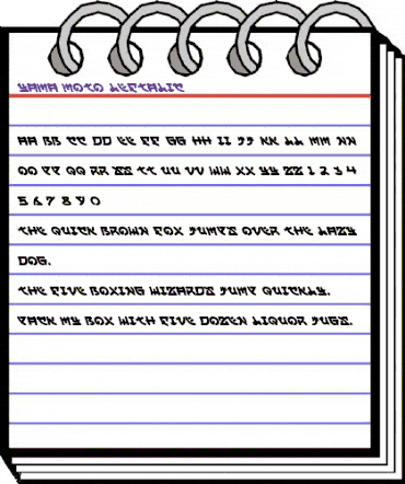 Yama Moto Leftalic Italic animated font preview Yama Moto Leftalic Italic animated font preview