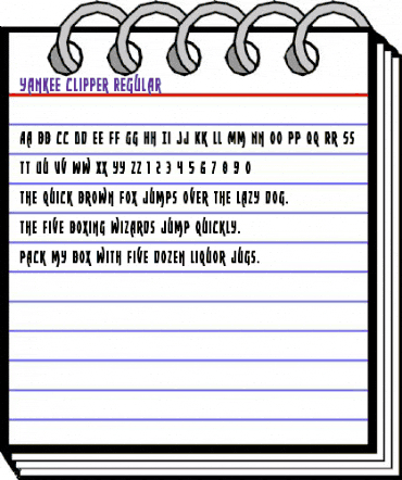 Yankee Clipper Regular animated font preview Yankee Clipper Regular animated font preview