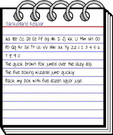 YanksHand Regular animated font preview YanksHand Regular animated font preview