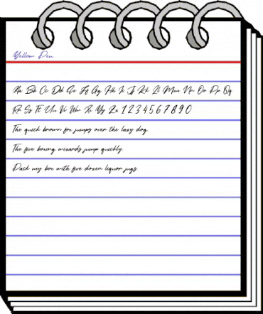 Yellow Pen Regular animated font preview Yellow Pen Regular animated font preview
