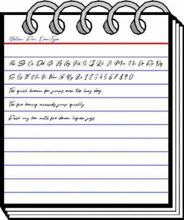 Yellow Pen Regular animated font preview Yellow Pen Regular animated font preview