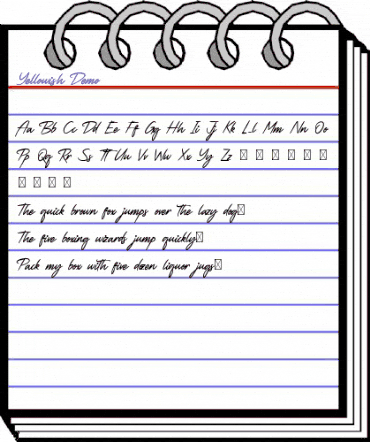 Yellowish Demo Regular animated font preview Yellowish Demo Regular animated font preview